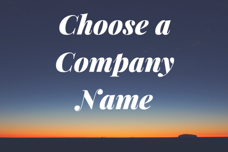 How to Choose a Company Name