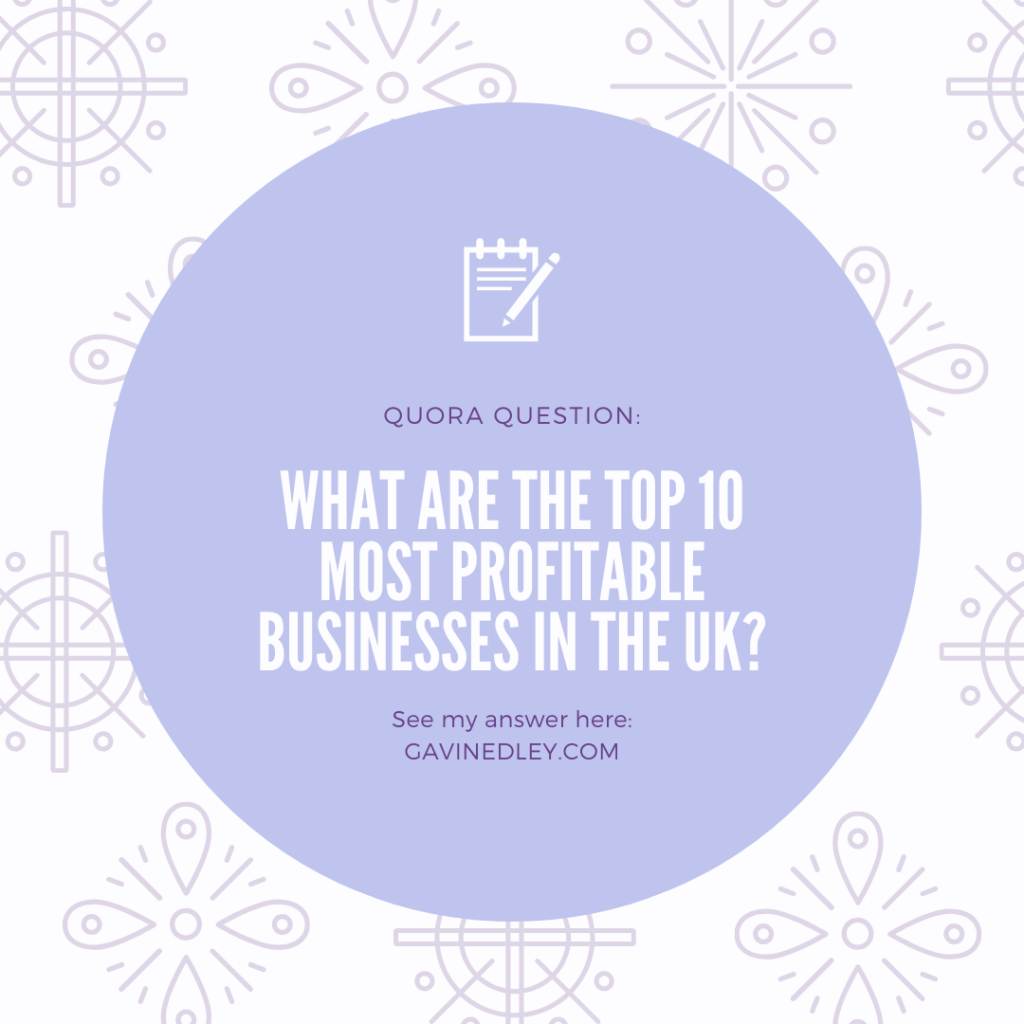 What are the top 10 most profitable businesses in the UK